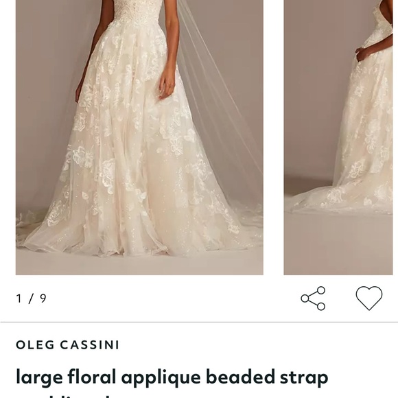 Beautiful Brand New Oleg Cassini Plus Size (street size 20) Wedding Gown $499! - Picture 8 of 8